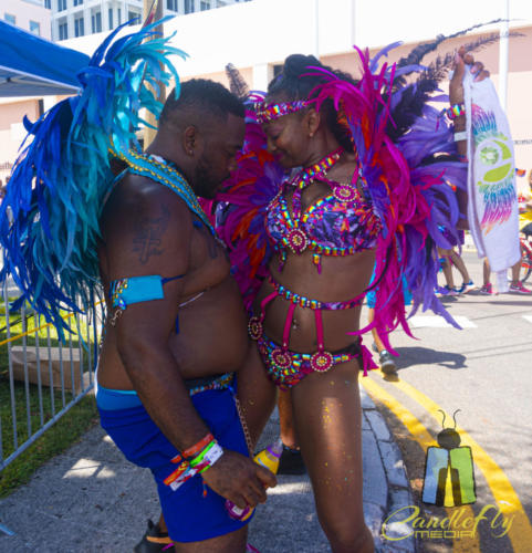 On the streets of Bermuda for Carnival.