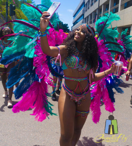 On the streets of Bermuda for Carnival.