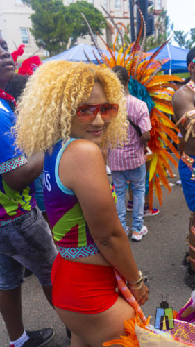 On the streets of Bermuda for Carnival.