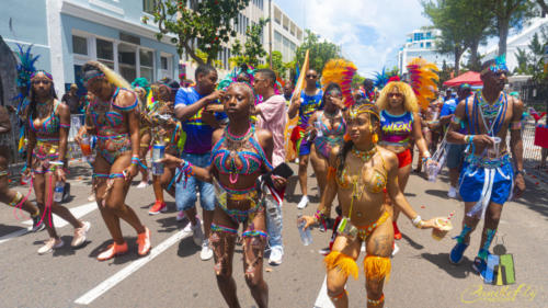 On the streets of Bermuda for Carnival.
