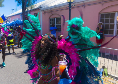 On the streets of Bermuda for Carnival.