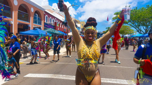 On the streets of Bermuda for Carnival.